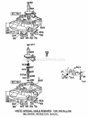 (2) Sump Base Assembles Diagram and Parts List for 095508-0015-99  Briggs and Stratton Engine